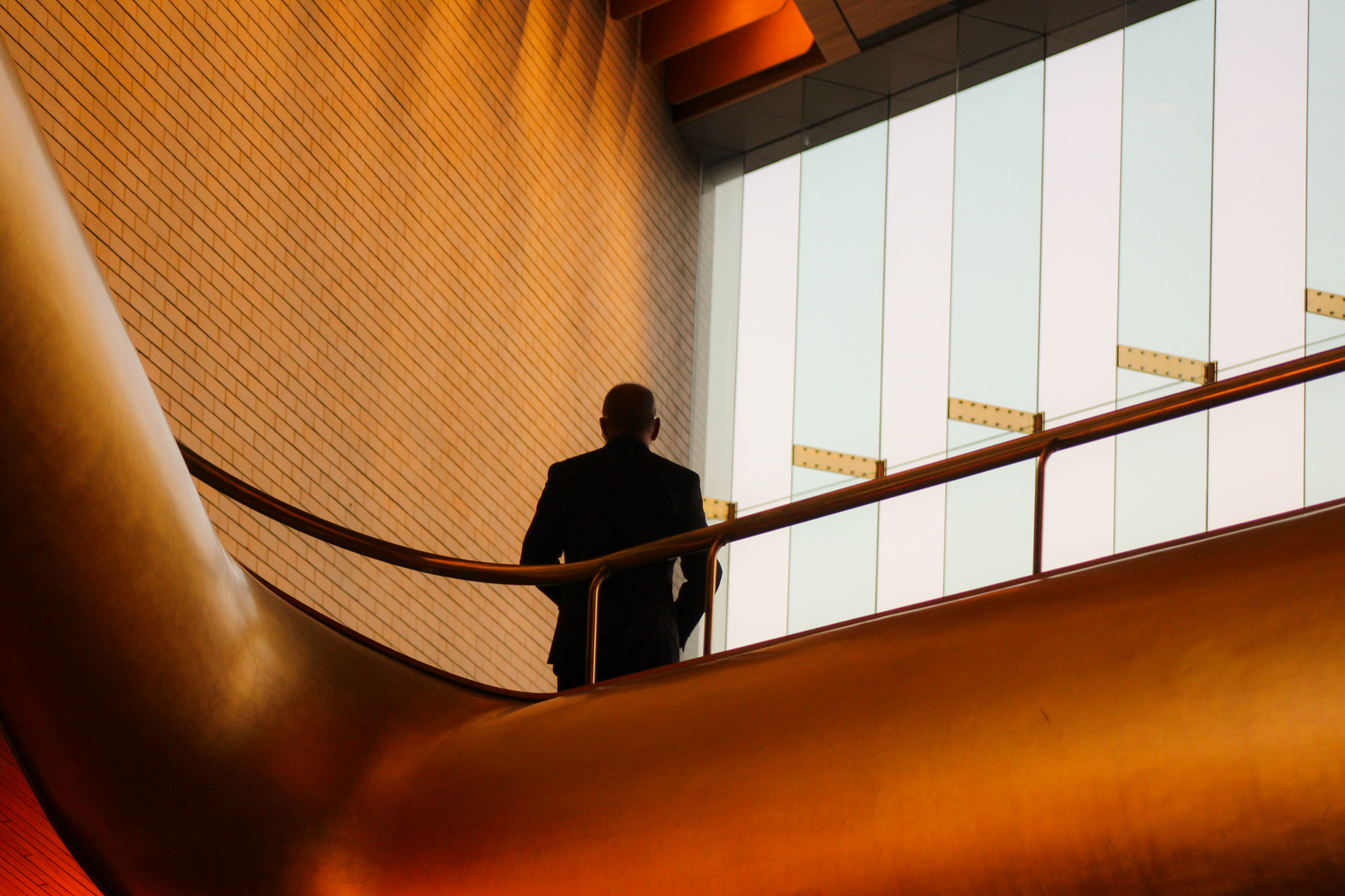 Businessman in city setting