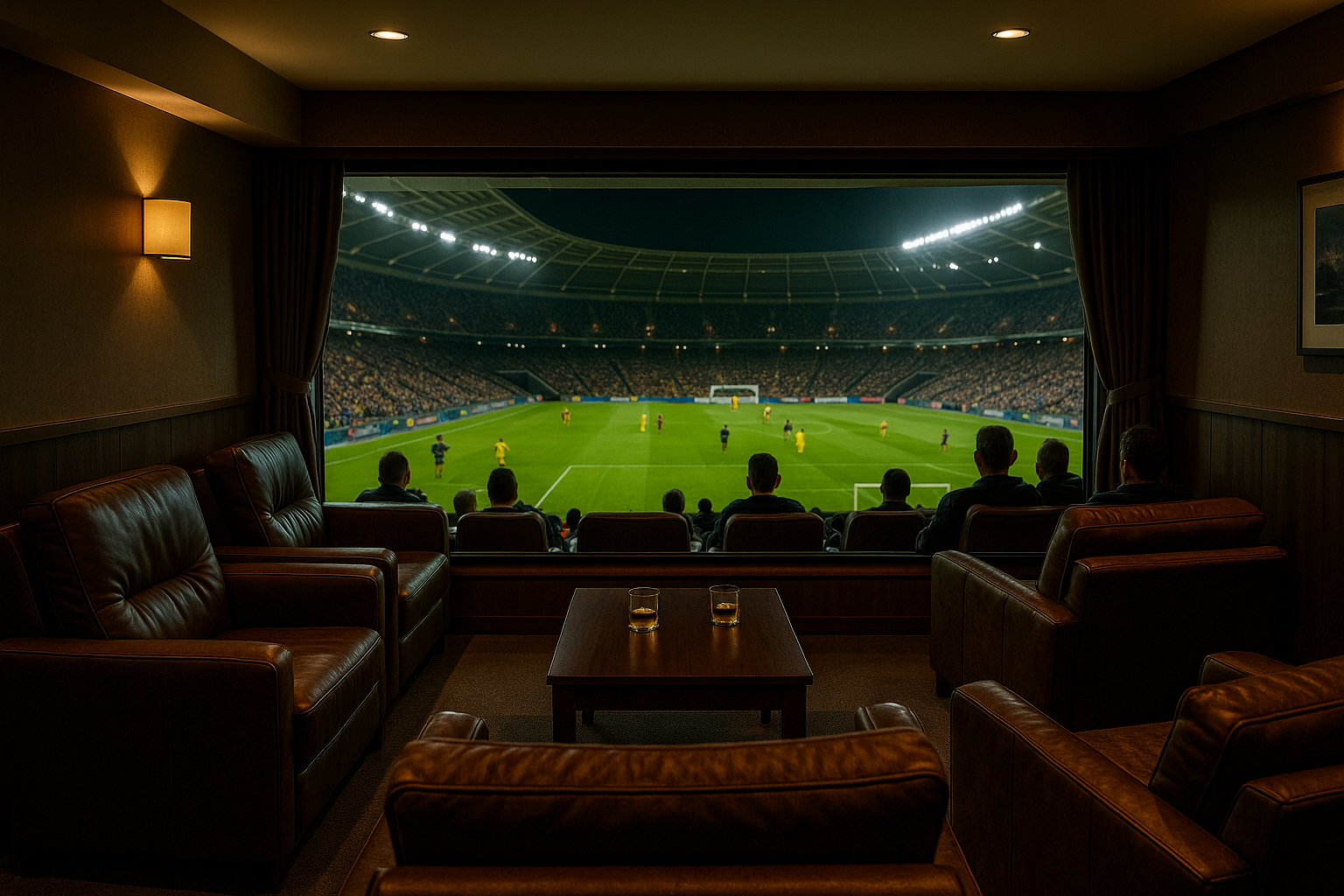Hospitality at a football match