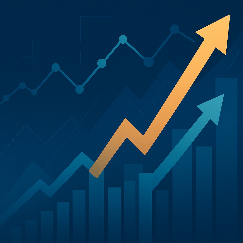 Stock market chart